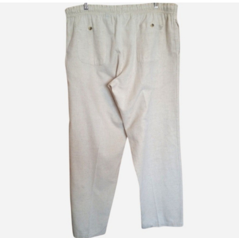 La Moda Beach Wear Cotton Flax Linen Blend Lagenlook Pants - Picture 2 of 6
